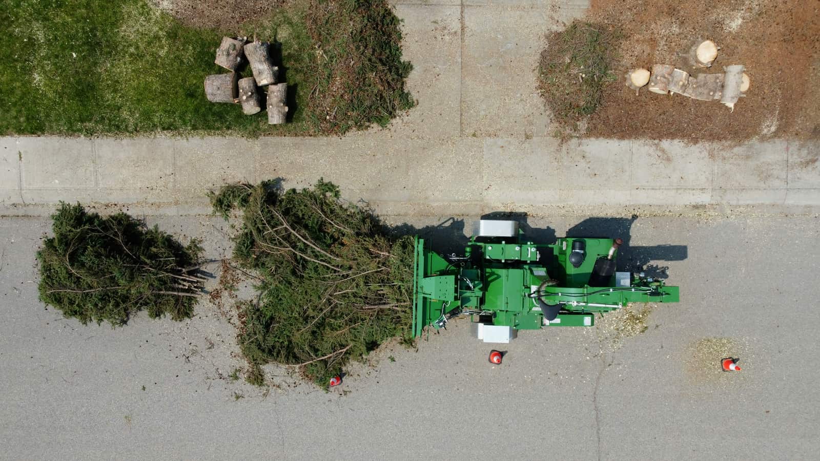 Grapple tree removal debris clearing Rock Hill SC